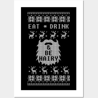 Eat Drink and Be Hairy Posters and Art
